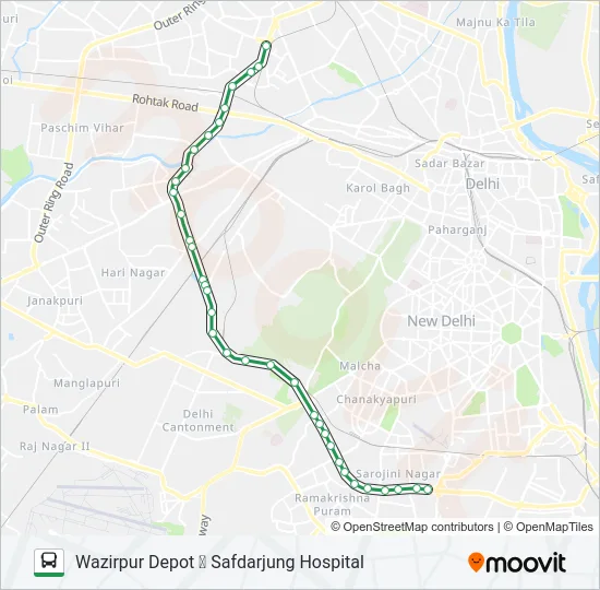 479A Bus Line Map