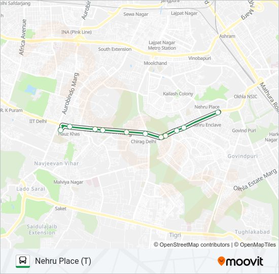 511A bus Line Map