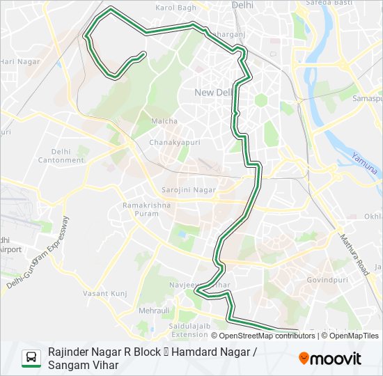 522A bus Line Map