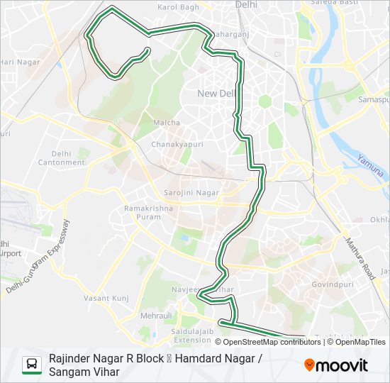 522A bus Line Map