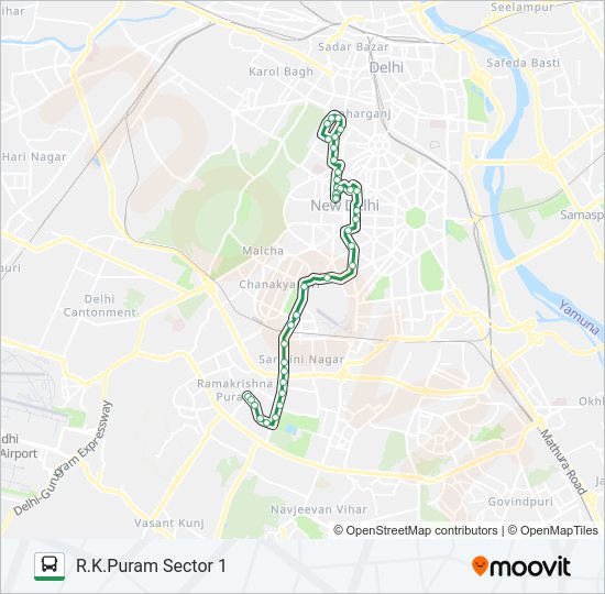 610B bus Line Map