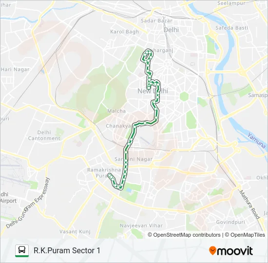 610B Bus Line Map