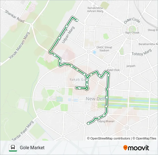 610B Bus Line Map