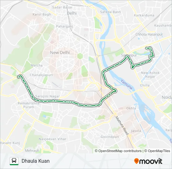 611A Bus Line Map