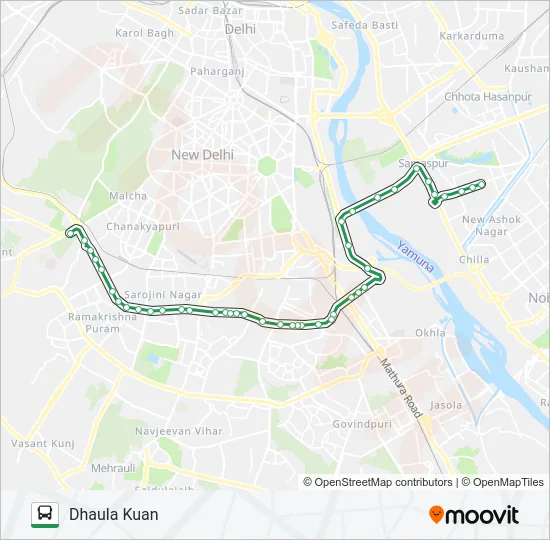 611A Bus Line Map
