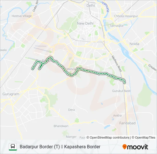 717A Bus Line Map
