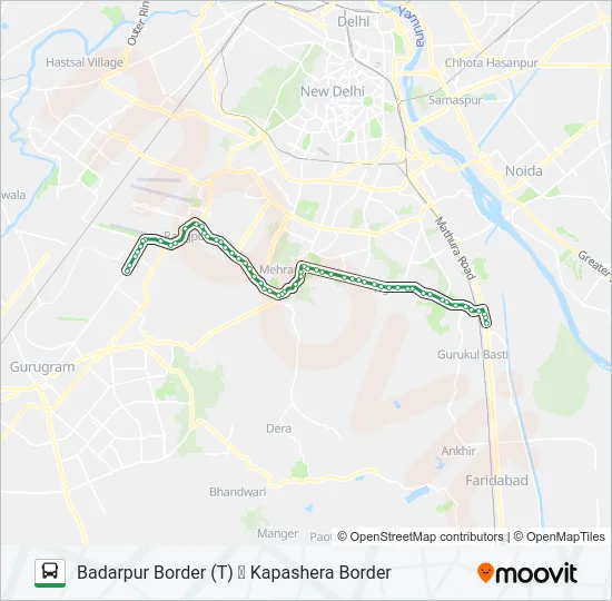 717A Bus Line Map