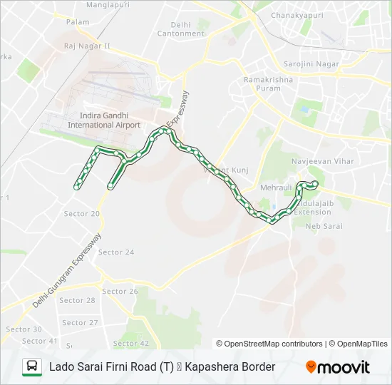 717A Bus Line Map