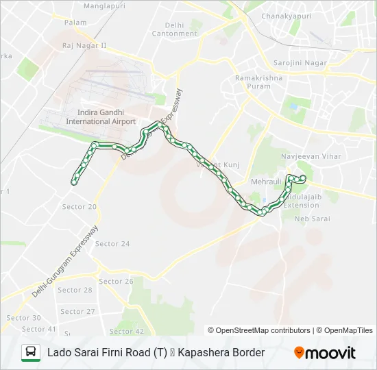 717A Bus Line Map