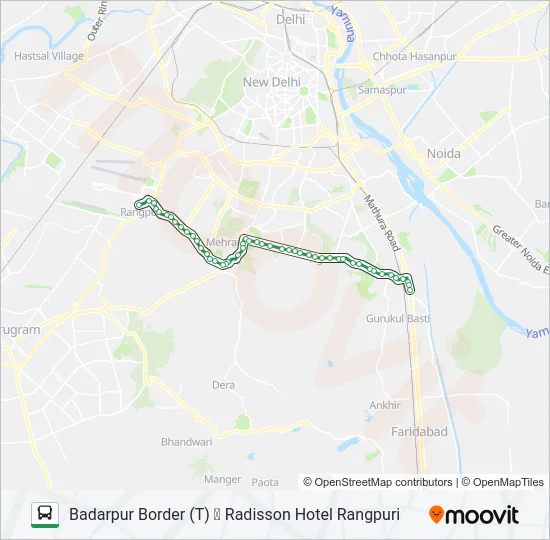 717A Bus Line Map