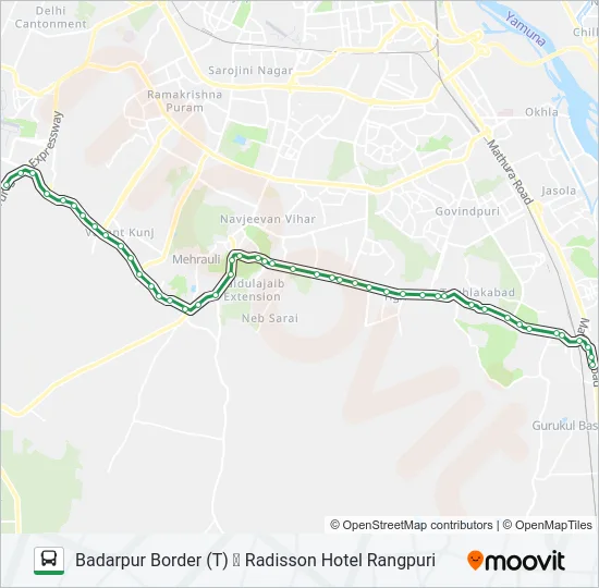 717A Bus Line Map