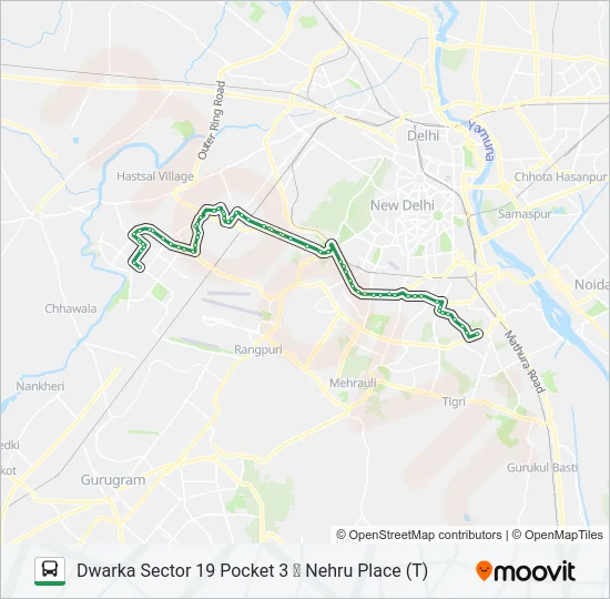724EXT Bus Line Map