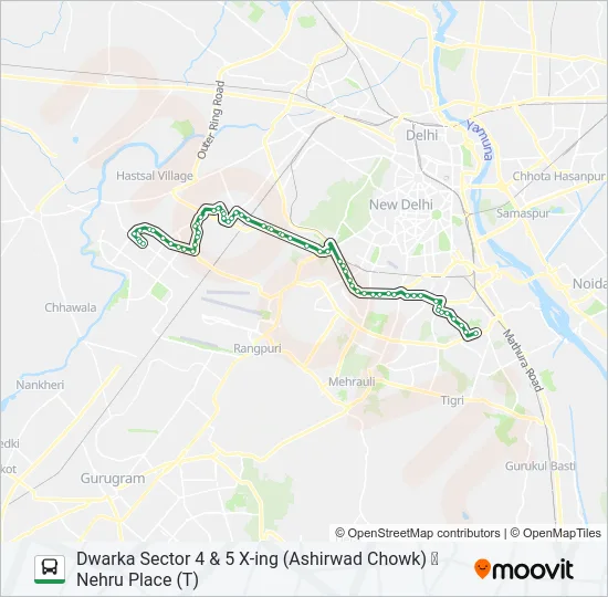 724EXT Bus Line Map