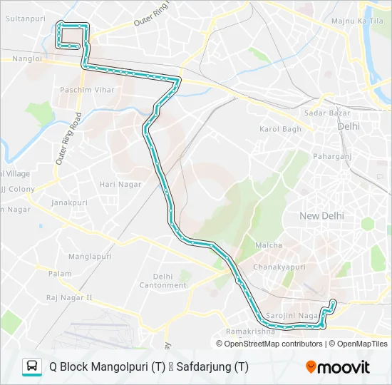 568 Bus Line Map