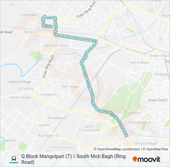 568 Bus Line Map