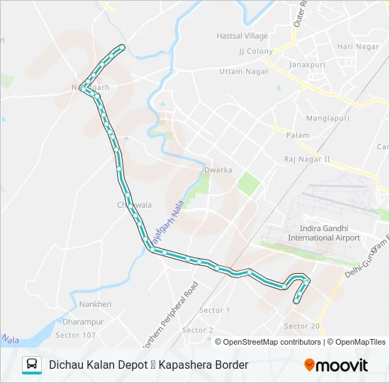 578 Bus Line Map