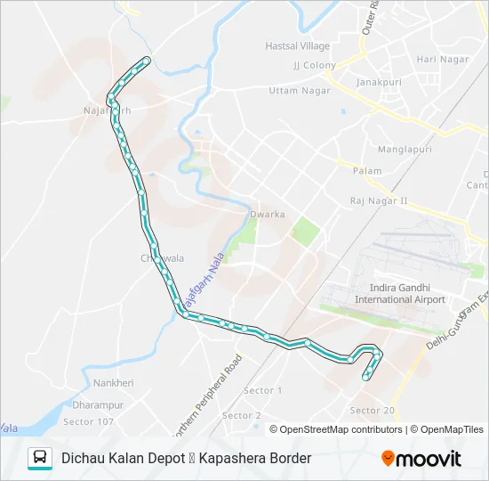 578 Bus Line Map