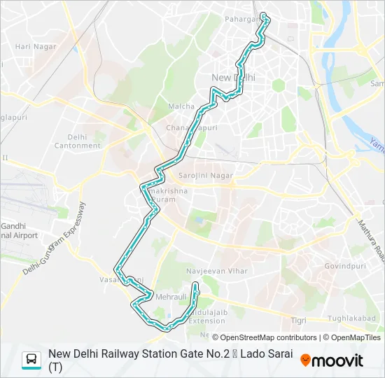 604 Bus Line Map