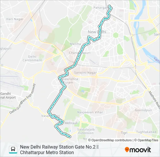 604 Bus Line Map