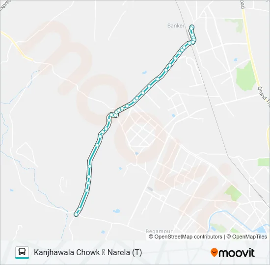 708 Bus Line Map
