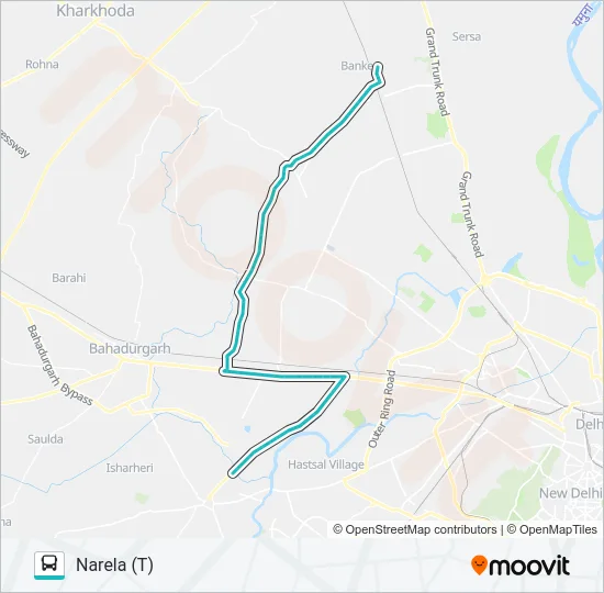 708 Bus Line Map