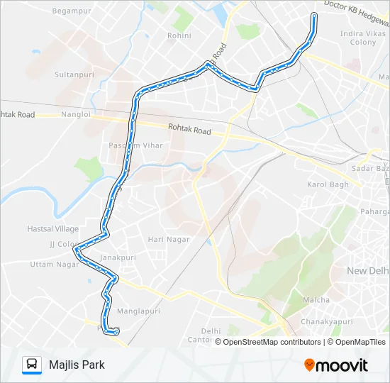 761 Bus Line Map