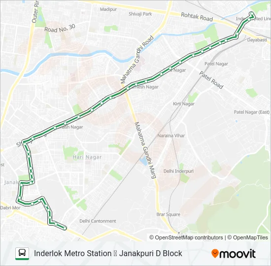 832 Bus Line Map
