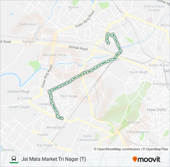 832 Bus Line Map