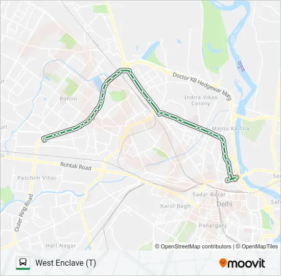 883 Bus Line Map