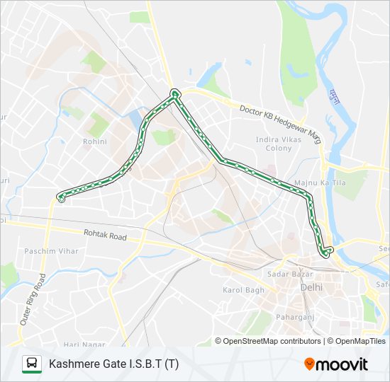 883 bus Line Map