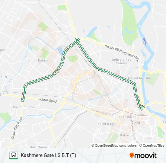 883 Bus Line Map