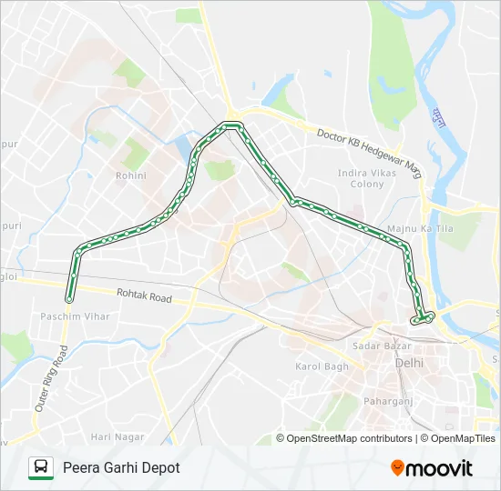 883 Bus Line Map