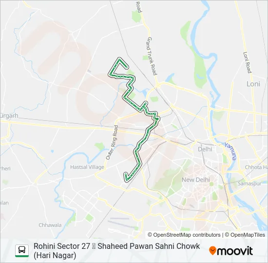 889 Bus Line Map