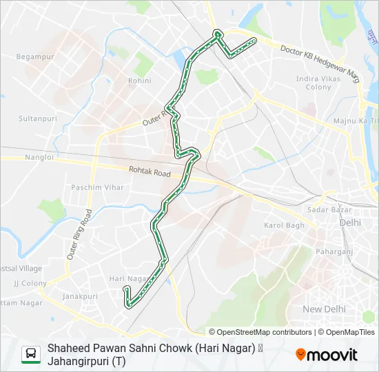 891 Bus Line Map