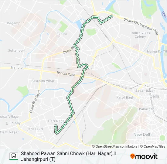 891 Bus Line Map