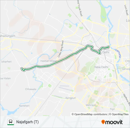817N Bus Line Map