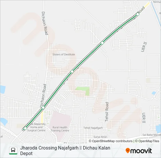 817N Bus Line Map