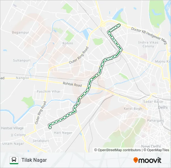 861A Bus Line Map
