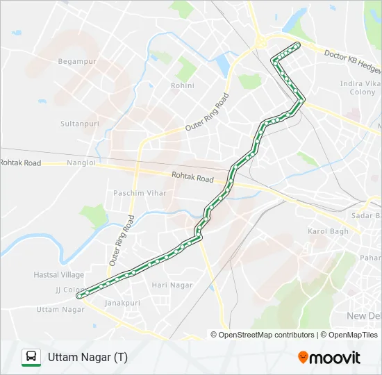 861A Bus Line Map