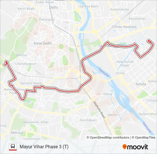 611 Bus Line Map
