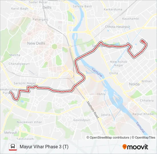 611 Bus Line Map