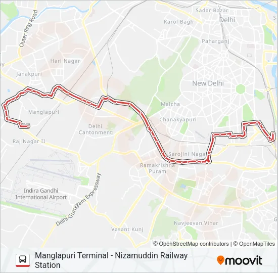 794 Bus Line Map