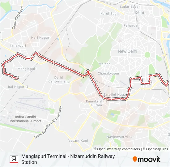 794 Bus Line Map