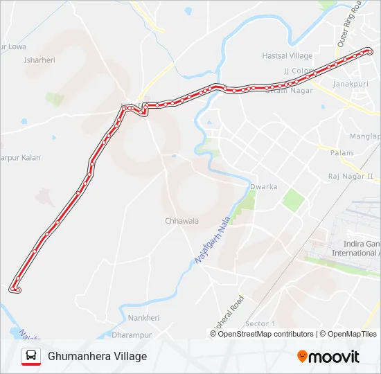887 Bus Line Map