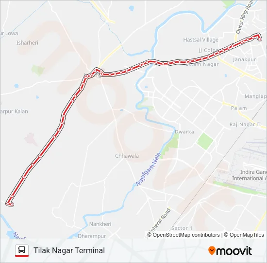 887 Bus Line Map