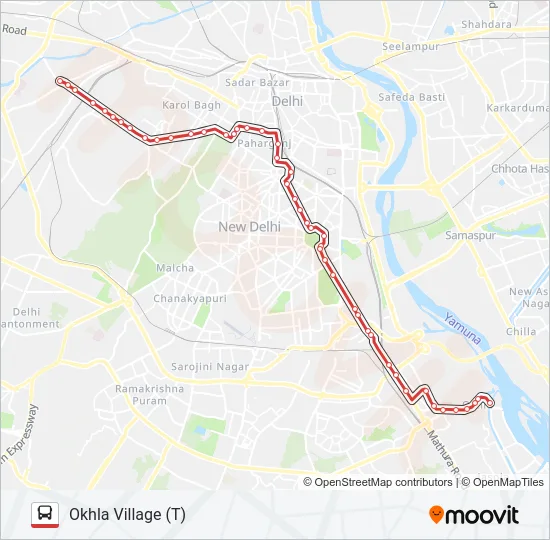 894 Bus Line Map