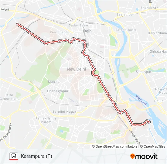 894 Bus Line Map