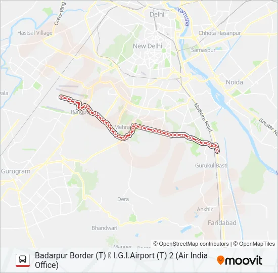 717B Bus Line Map
