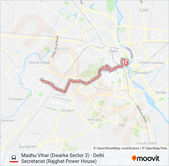 770A Bus Line Map