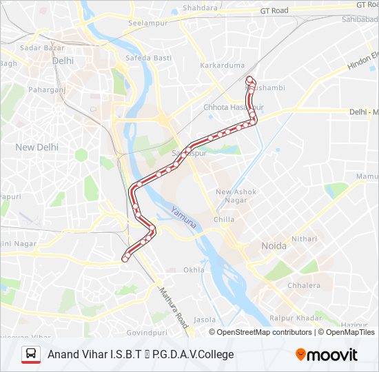 543STL bus Line Map